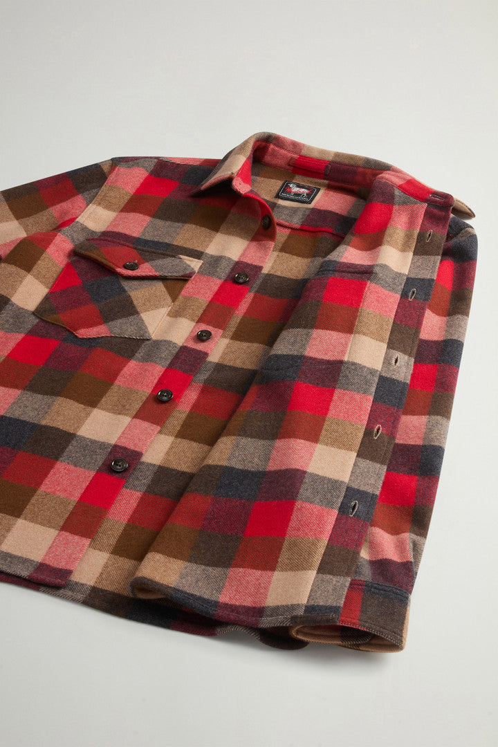 Checked Overshirt in Pure Cashmere by Todd Snyder