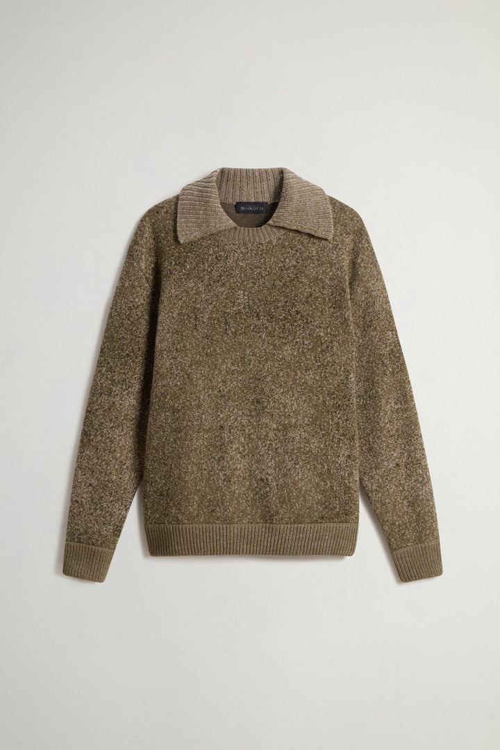 Sweater in Pure Virgin Wool with Jacquard Detailing by Todd Snyder