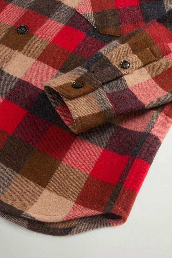 Checked Overshirt in Pure Cashmere by Todd Snyder