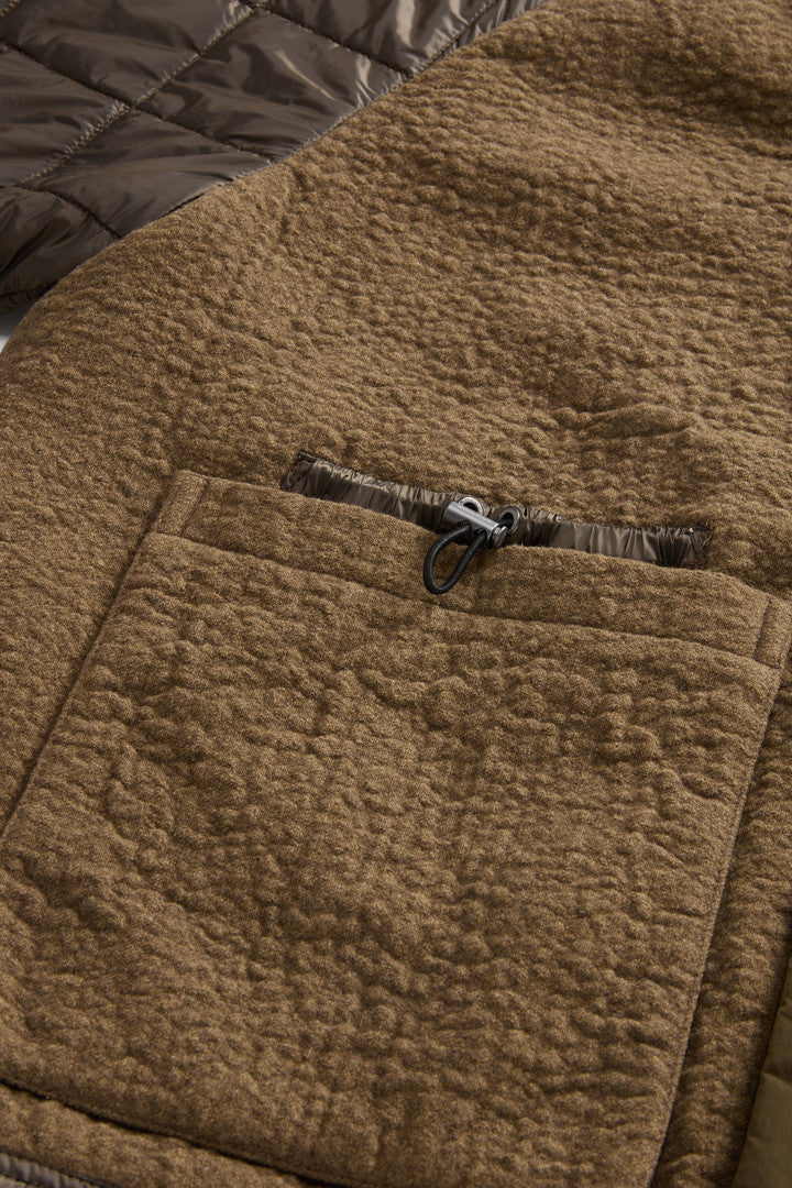 Hybrid Military Jacket in Cotton and Italian Wool Blend by Todd Snyder