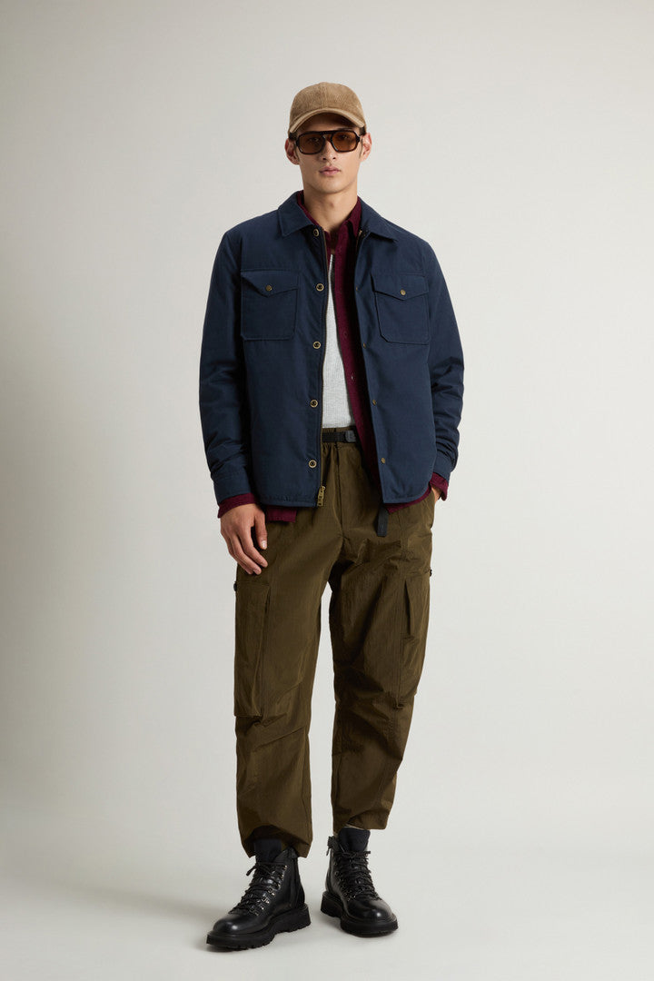 Mountain Cloth Overshirt Melton Blue
