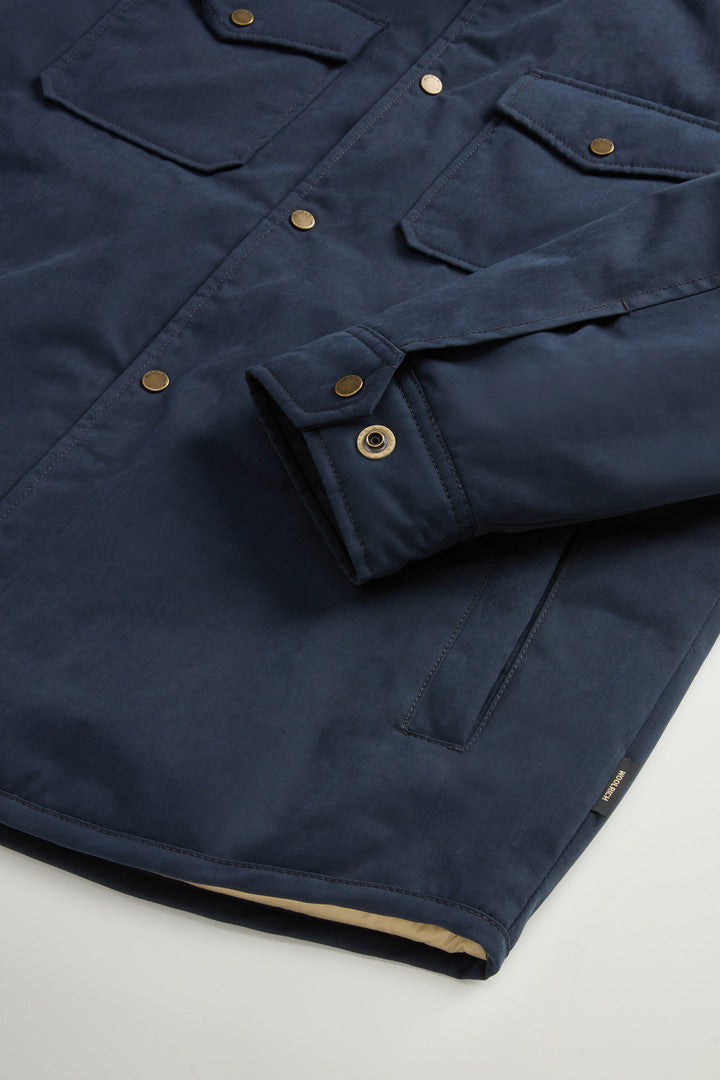 Mountain Cloth Overshirt Melton Blue