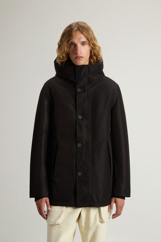 Waterproof Parka in Recycled Two-Layered GORE-TEX Fabric Black