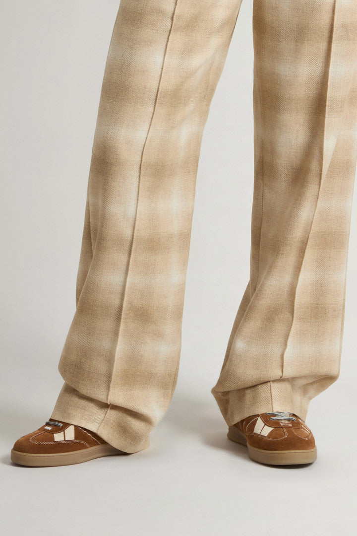 Doubleu Tennis Sneakers in Suede with Shearling Lining