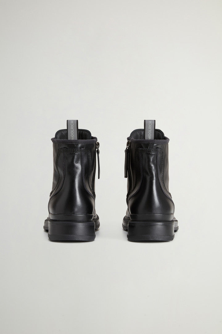 Grove Lace-Up Boots in Calfskin Leather